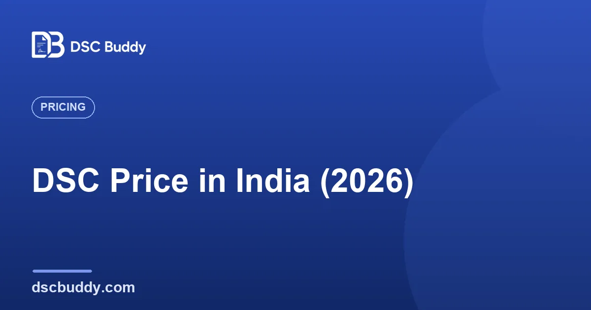 DSC Price in India 2026